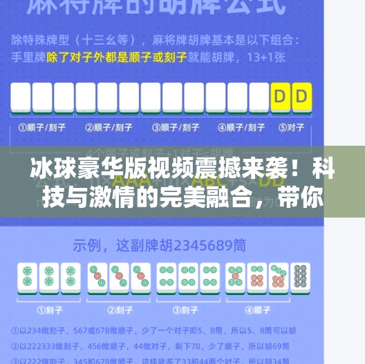 冰球豪华版视频震撼来袭！科技与激情的完美融合，带你走进冰雪运动的新纪元！最新突破冰球豪华版视频