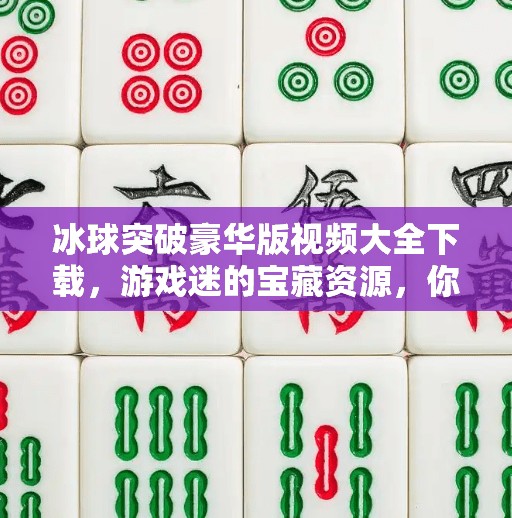 冰球突破豪华版视频大全下载，游戏迷的宝藏资源，你真的了解它吗？冰球突破豪华版视频大全下载